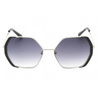 Guess Factory Women's Sunglasses - Round Metal Frame Gradient Smoke Lens | GF0387 10B ,