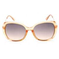 Guess Factory Women's Sunglasses - Shiny Beige Rectangular Plastic Frame | GF0396 57B ,