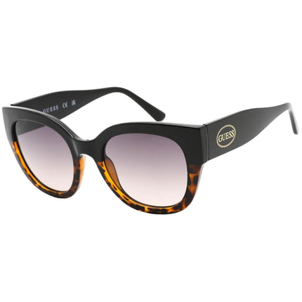 Guess Factory Women's Sunglasses - Shiny Black and Havana Plastic Frame | GF6154 01B ,