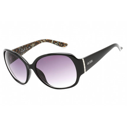 Guess Factory Women's Sunglasses - Shiny Black Frame Gradient Smoke Lens | GF0284 01B ,