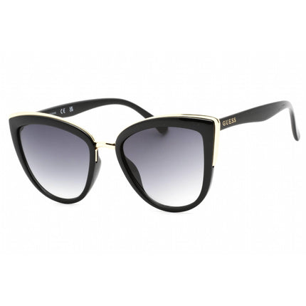 Guess Factory Women's Sunglasses - Shiny Black Frame Gradient Smoke Lens | GF0313 01B ,