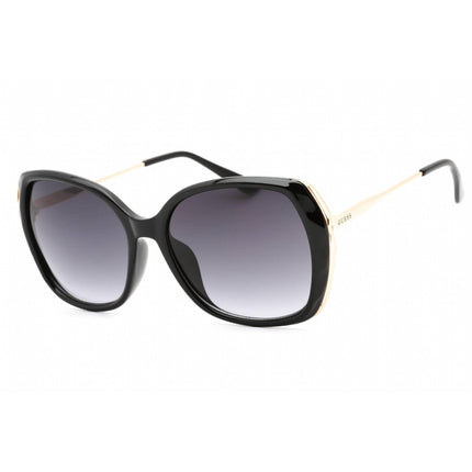 Guess Factory Women's Sunglasses - Shiny Black Frame Gradient Smoke Lens | GF0396 01B ,