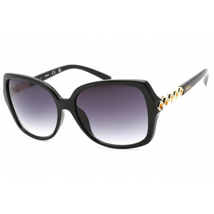 Guess Factory Women's Sunglasses - Shiny Black Oversized Plastic Frame | GF0413 01B ,