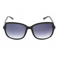 Guess Factory Women's Sunglasses - Shiny Black Rectangular Plastic Frame | GF0393 01B ,
