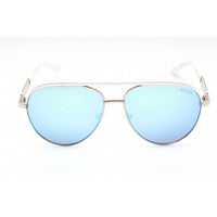 Guess Factory Women's Sunglasses - Shiny Dark Nickeltin Aviator Frame | GF0287 06X ,