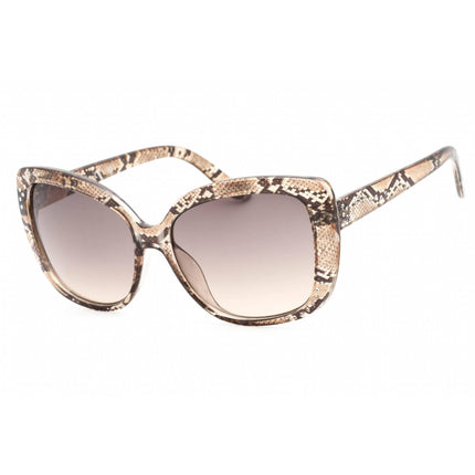 Guess Factory Women's Sunglasses - Shiny Light Brown Cat Eye Shape Frame | GF0383 45F ,