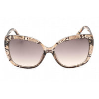 Guess Factory Women's Sunglasses - Shiny Light Brown Cat Eye Shape Frame | GF0383 45F ,