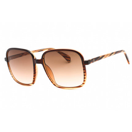 Guess Factory Women's Sunglasses - Shiny Light Brown Square Shape Frame | GF6146 45F ,