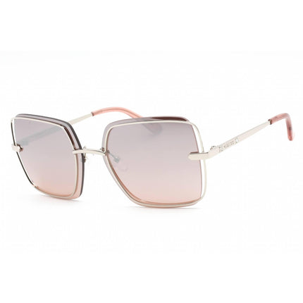 Guess Factory Women's Sunglasses - Shiny Light Nickletin Metal Cat Eye | GF6130 10U ,