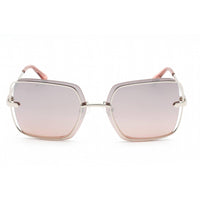 Guess Factory Women's Sunglasses - Shiny Light Nickletin Metal Cat Eye | GF6130 10U ,