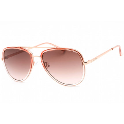 Guess Factory Women's Sunglasses - Shiny Pink Frame Gradient Smoke Lens | GF0417 72B ,