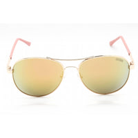 Guess Factory Women's Sunglasses - Shiny Rose Gold Aviator Metal Frame | GF0295 28U ,