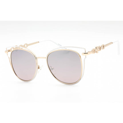 Guess Factory Women's Sunglasses - Shiny Rose Gold Cat Eye Metal Frame | GF0343 28U ,