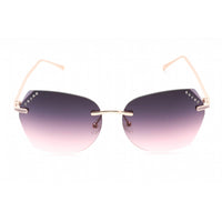 Guess Factory Women's Sunglasses - Shiny Rose Gold Rectangular Frame | GF0384 28T ,