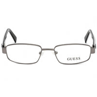 Guess Men's Eyeglasses - Clear Demo Lens Gunmetal Rectangular Frame | GU9101-3 J14 ,