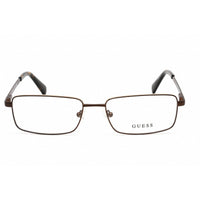 Guess Men's Eyeglasses - Clear Lens Matte Dark Brown Rectangular Frame | GU1970 049 ,