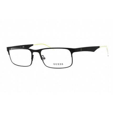 Guess Men's Eyeglasses - Full Rim Black/Other Metal Rectangular Frame | GU1904 005 ,