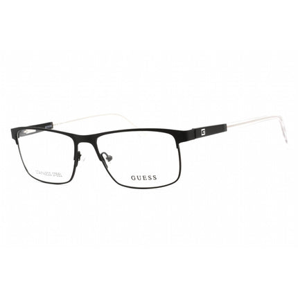 Guess Men's Eyeglasses - Full Rim Matte Black Plastic Rectangular Frame | GU1972 002 ,