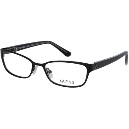 Guess Men's Eyeglasses - Full Rim Matte Black Rectangular Shaped Frame | GU2515 002 ,