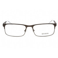 Guess Men's Eyeglasses - Full Rim Matte Gunmetal Metal Rectangular Frame | GU1904 009 ,