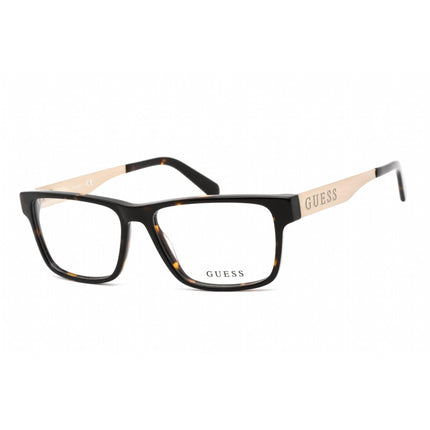 Guess Men's Eyeglasses - Full Rim Rectangular Dark Havana Plastic Frame | GU1995 052 ,