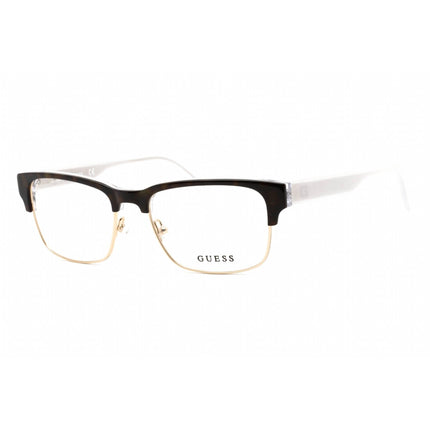 Guess Men's Eyeglasses - Full Rim Rectangular Dark Havana/White Frame | GU1894 52 ,
