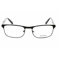 Guess Men's Eyeglasses - Full Rim Rectangular Matte Black Metal Frame | GU1981 002 ,