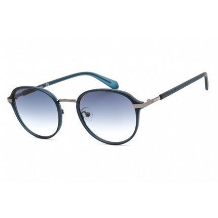 Guess Men's Sunglasses - Adjustable Nose Pads Blue Plastic Round Frame | GU00031 91W ,