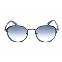 Guess Men's Sunglasses - Adjustable Nose Pads Blue Plastic Round Frame | GU00031 91W ,