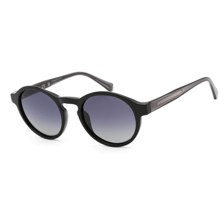 Guess Men's Sunglasses - Black Round Frame Dark Grey Polarized Lens | GU00049 01D ,
