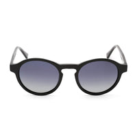 Guess Men's Sunglasses - Black Round Frame Dark Grey Polarized Lens | GU00049 01D ,