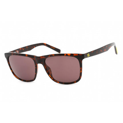 Guess Men's Sunglasses - Full Rim Dark Havana Rectangular Shape Frame | GU00024 52E ,