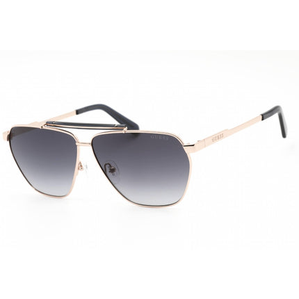 Guess Men's Sunglasses - Full Rim Gold Metal Rectangular Shape Frame | GU00053 32B ,