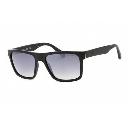 Guess Men's Sunglasses - Full Rim Matte Black Plastic Rectangular Frame | GU6906 02C ,