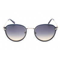 Guess Men's Sunglasses - Full Rim Shiny Blue Injected Propionate Round | GU00068 90W ,