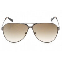 Guess Men's Sunglasses - Full Rim Shiny Gunmetal Metal Aviator Frame | GU00069 08F ,