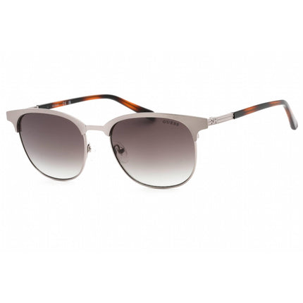 Guess Men's Sunglasses - Full Rim Shiny Gunmetal Metal Square Frame | GU00052 08P ,