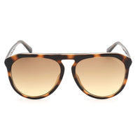 Guess Men's Sunglasses - Gradient Lens Dark Havana Pilot Plastic Frame | GU00058 52F ,