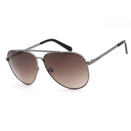 Guess Men's Sunglasses - Gradient Lens Matte Gunmetal/Black Metal Frame | GU00059 09F ,