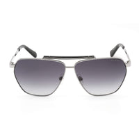Guess Men's Sunglasses - Gradient Lens Shiny Dark Nickeltin/Black Frame | GU00053 06B ,