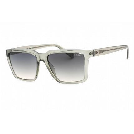 Guess Men's Sunglasses - Shiny Light Green Plastic Rectangular Frame | GU00084 93P ,