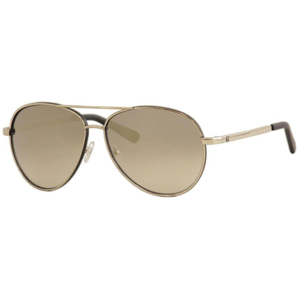 Guess Men's Sunglasses - Smoke Grey Lens Gold and Black Pilot Shape Frame | GU6948 32C ,
