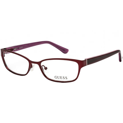 Guess Unisex Eyeglasses - Adjustable Nose Pads Matte Bordeaux Frame | GU2515 070 ,