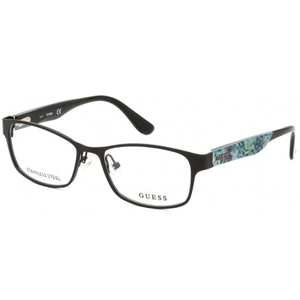 Guess Unisex Eyeglasses - Adjustable Nose Pads Satin Black Metal Frame | GU2608 002 ,