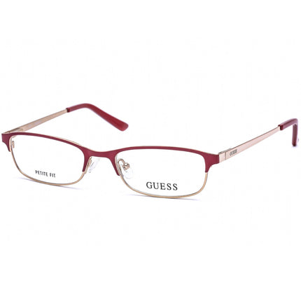 Guess Unisex Eyeglasses - Adjustable Nose Pads Shiny Pink/Red Metal Frame | GU2544 072 ,