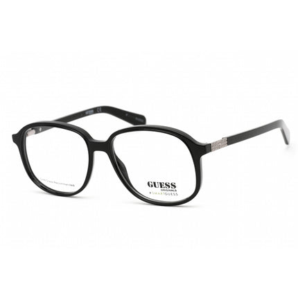 Guess Unisex Eyeglasses - Clear Demo Lens Full Rim Shiny Black Plastic | GU8255 001 ,
