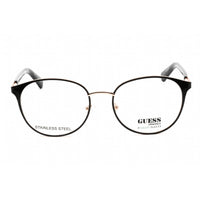Guess Unisex Eyeglasses - Clear Lens Black/Other Metal Round Shape Frame | GU8254 005 ,