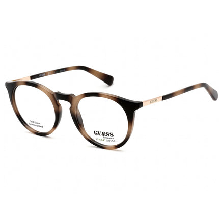 Guess Unisex Eyeglasses - Clear Lens Blonde Havana Round Plastic Frame | GU8236 053 ,