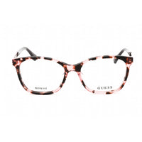 Guess Unisex Eyeglasses - Clear Lens Havana Plastic Square Shape Frame | GU2743 074 ,