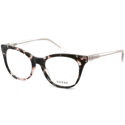 Guess Unisex Eyeglasses - Coloured Havana and Transparent Cat Eye Frame | GU2770 055 ,